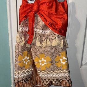 Disney Red and Yellow Floral Swim Sarong